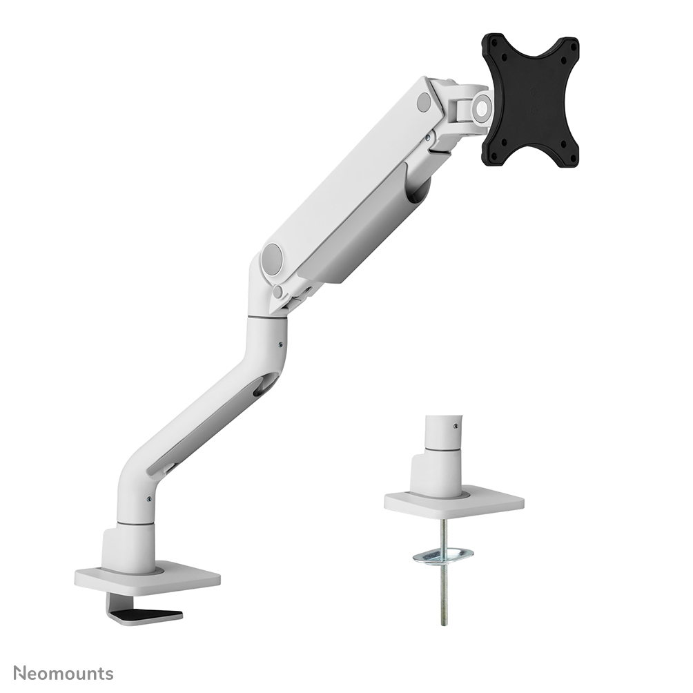 Neomounts DS70S-950WH1 Monitorarm 17-49" - Gasfeder - Topfix - 180°-Stopp